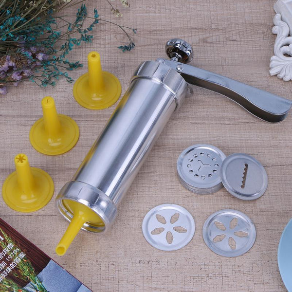 1 Set Cookies Maker Cutter 4 Mounted Flower Mouth