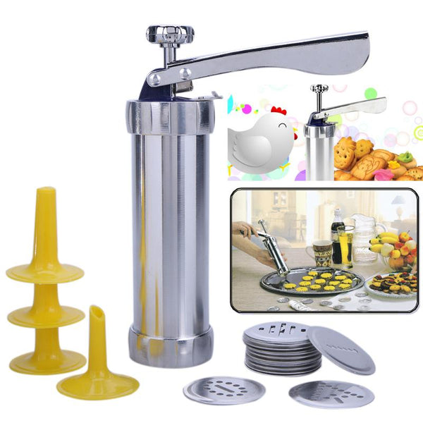 1 Set Cookies Maker Cutter 4 Mounted Flower Mouth
