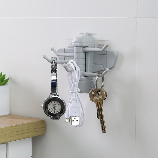 1PC Rotating Hooks Aircraft Shape