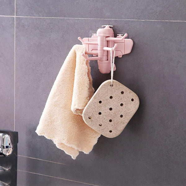 1PC Rotating Hooks Aircraft Shape