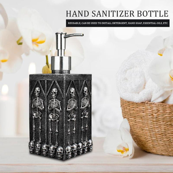 460ML Resin Sink Soap Dispenser Skull Hand